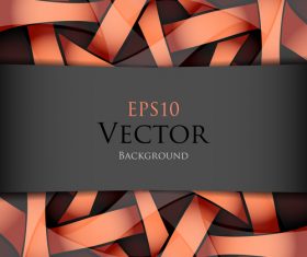 Complicated wave decor abstract background vector 07