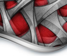 Complicated wave decor abstract background vector 09