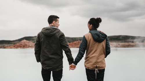 Couple Holding Hands Back Shadow Stock Photo Free Download