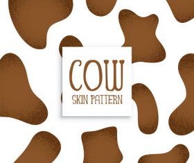 Cow skin pattern vector material 01
