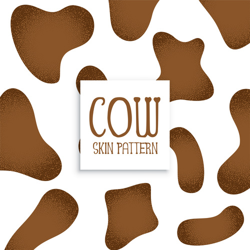 Cow skin pattern vector material 01