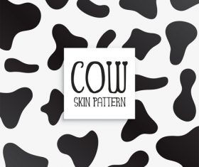 Cow skin pattern vector material 02