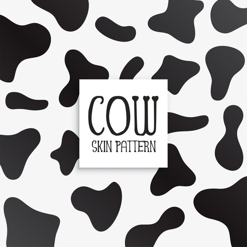 Cow skin pattern vector material 02