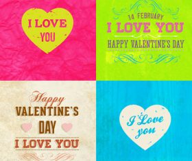 Creative love element design vector material 03