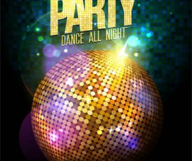 Creative party poster design vector material 05