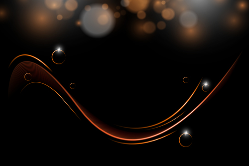 Dark abstract background with shiny light vector