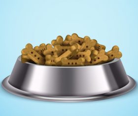 Dog food vector