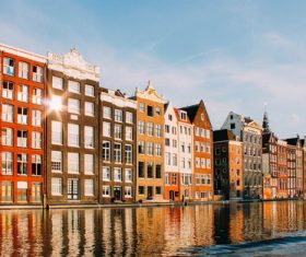 Dutch city landscape Stock Photo 01