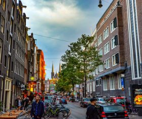 Dutch city landscape Stock Photo 03