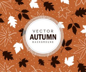 Elegant autumn background art vectors