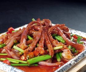 Excellent taste of iron plate squid Stock Photo 06