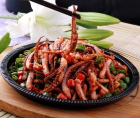 Excellent taste of iron plate squid Stock Photo 08