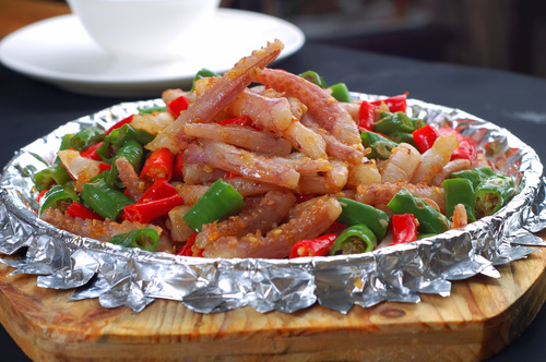 Excellent taste of iron plate squid Stock Photo 09