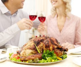 Festive tasty turkey Stock Photo 01