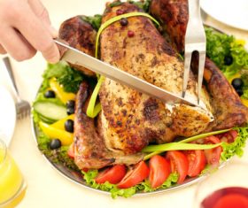 Festive tasty turkey Stock Photo 06