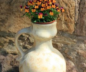 Flower arrangement in the room Stock Photo 04