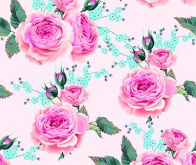 Flower material vector background illustration