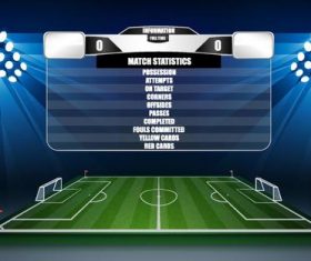 Football club matches template vector 02