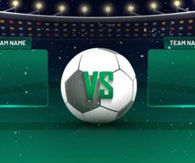 Football club matches template vector 04
