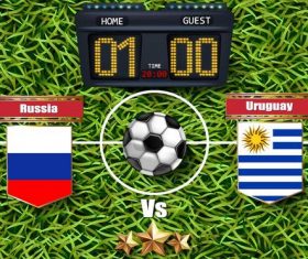 Football match and grass background vector