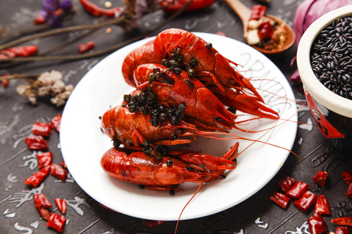 Fresh and delicious crayfish Stock Photo 05