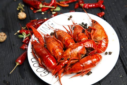 Fresh and delicious crayfish Stock Photo 06
