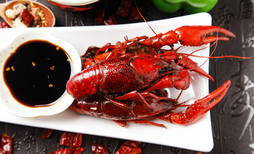 Fresh and delicious crayfish Stock Photo 07
