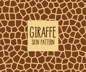 Giraffe skin pattern vector material 01