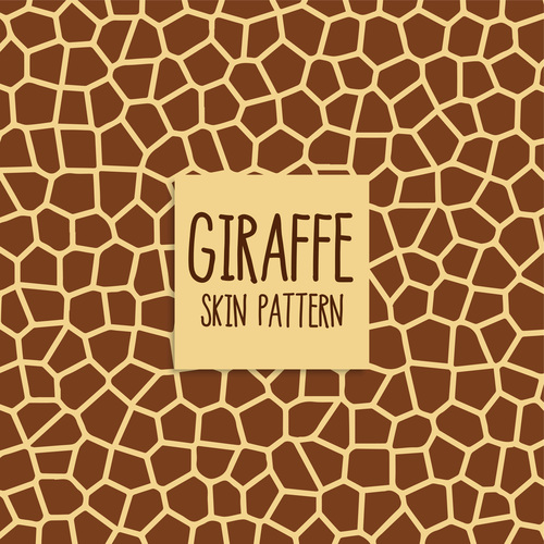 Giraffe skin pattern vector material 01