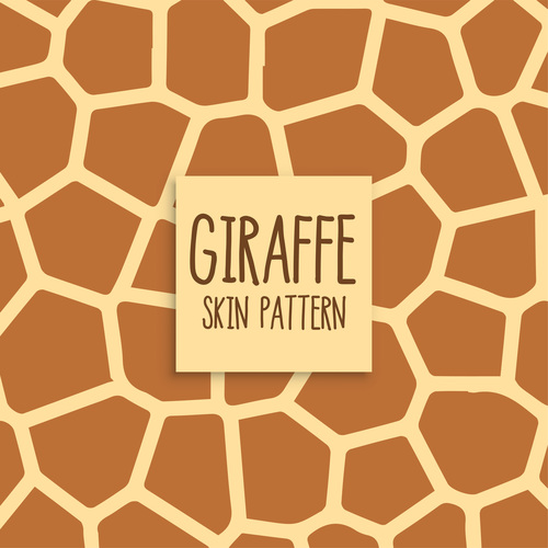 Giraffe skin pattern vector material 02