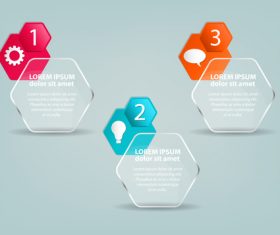 Glass option infographic vector template