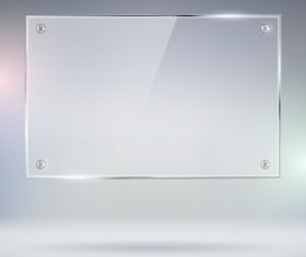 Glass plate vector material