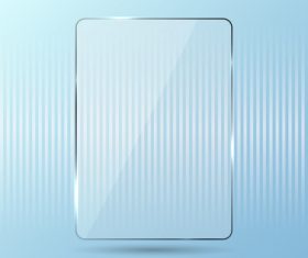 Glass plates banners vector template
