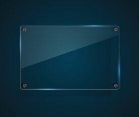 Glass plates with screw background vector