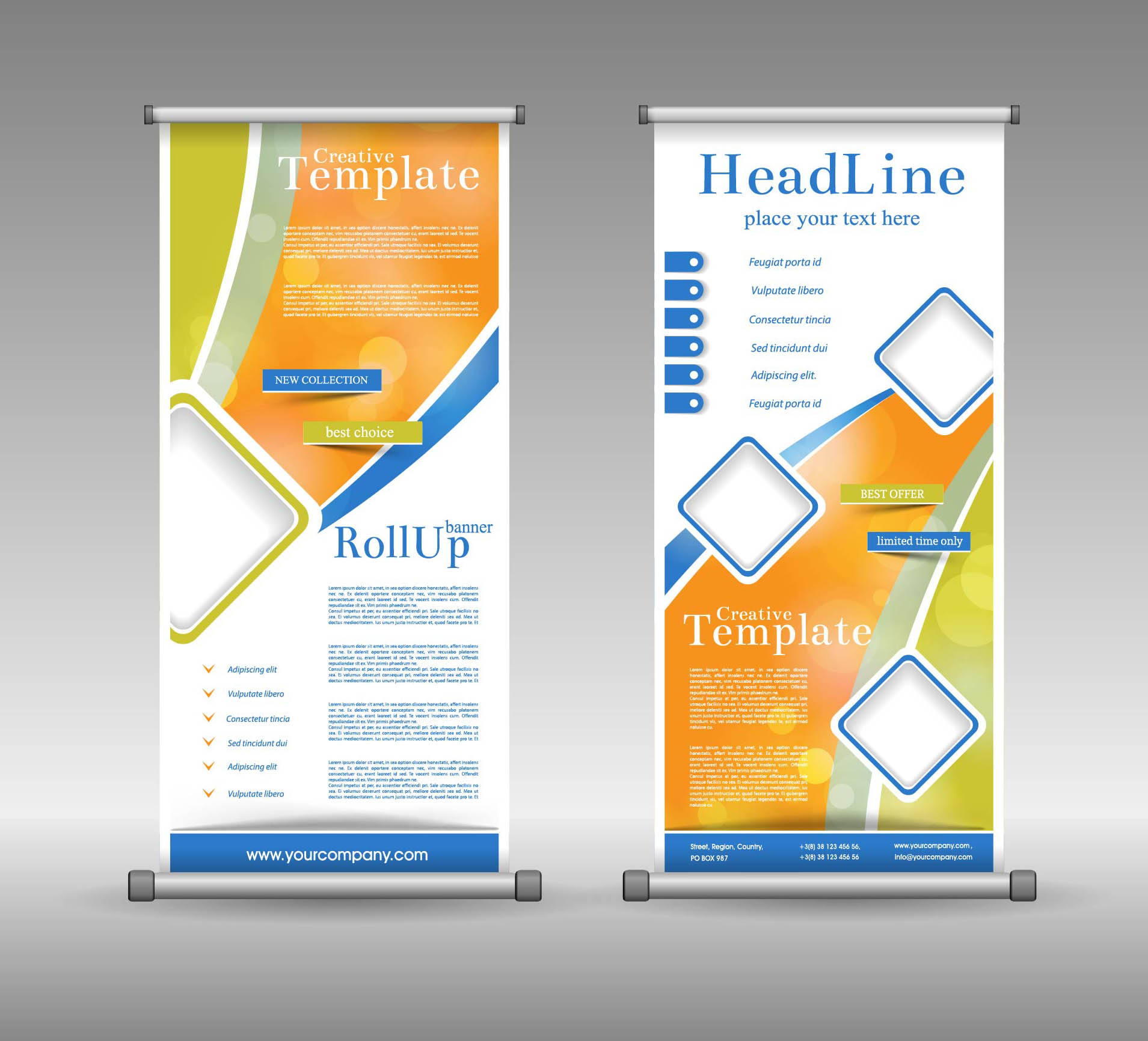 business graphic design display boards