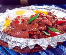 Good to eat iron plate beef tender Stock Photo 07