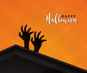 Halloween background design vectors