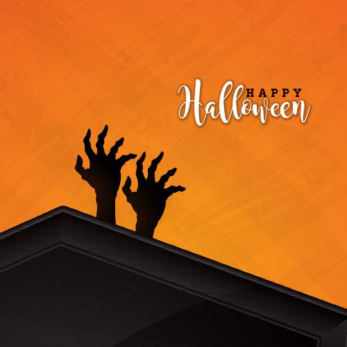 Halloween background design vectors
