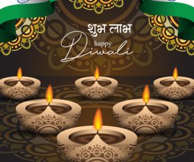 Happy Diwali Celebration Poster Vector free download