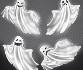 Helloween ghost design illustration vector 02