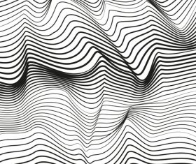 Infinity wave line pattern vector material 07