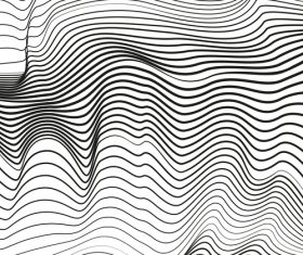 Infinity wave line pattern vector material 08