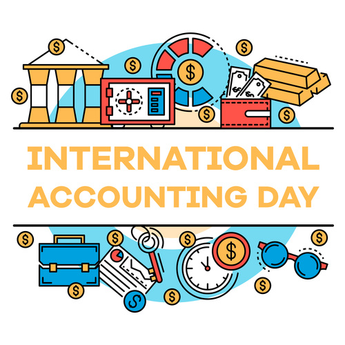 International accounting day business template vector 01