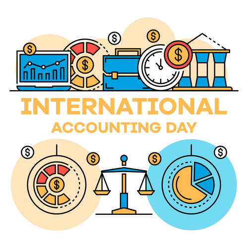International accounting day business template vector 03