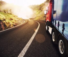 Logistics delivery truck Stock Photo 01