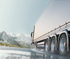 Logistics delivery truck Stock Photo 02