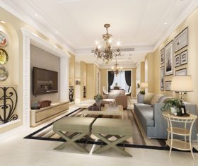 Minimalist style interior design Stock Photo 08