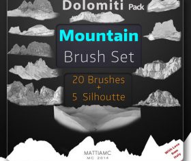 Mountain Brushes Photoshop