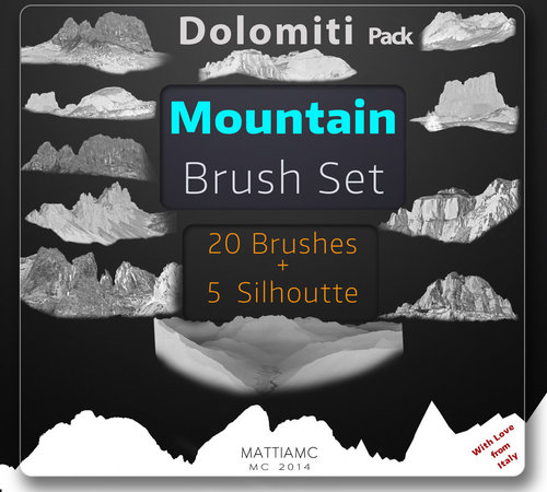Mountain Brushes Photoshop