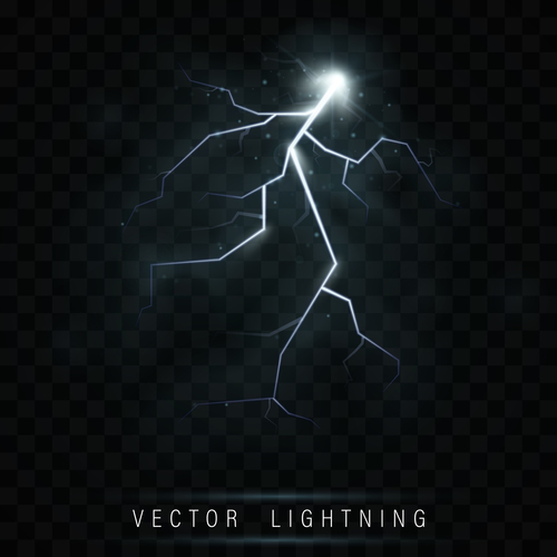 Night sky lightning background vectors 03